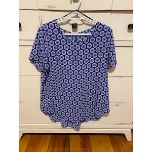 Pleione Flowy Geometric Blouse